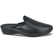 Resim Ceyo Ramona-23 Kadın Parlak Önü Kapalı Anatomik Terlik Siyah 