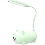 Resim Led Masa Lambası Öğrenci Göz Koruması Öğrenme Okuma Usb Şarj Yeşil 