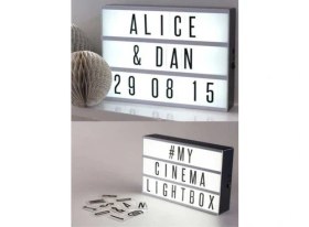 Resim LED Message Light Box 96 Harfli Dekoratif LED Işıklı Mesaj Panosu 