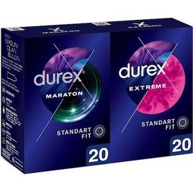 Resim Durex Maraton Prezervatif 20'li + Extreme Prezervatif 20'li 