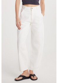 Resim Tudors Kadın Regular Fit Boru Paça Beyaz Jean Kot Pantolon-33866 