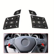 Resim Mercedes Benz C, E, A, GLK Sınıfı için Kolay Kurulumlu Direksiyon Kontrol Düğmesi - Dayanıklı ABS Reçine, OEM 2185400262 