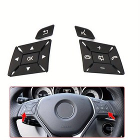 Resim Mercedes Benz C, E, A, GLK Sınıfı için Kolay Kurulumlu Direksiyon Kontrol Düğmesi - Dayanıklı ABS Reçine, OEM 2185400262 
