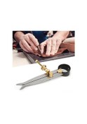 Resim Padalink 100 Mm Çelik Ve Pirinç İç Yaylı Kalem, Metal Ve Deri İşçiliğinde Keskin Çizim İçin Sıkı Tutuşlu Tasarım 