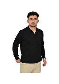 Resim Dynamo Erkek Büyük Beden Mevsimlik Polo Yaka Sweatshirt 1-6830 Bgl-st04415 Siyah 