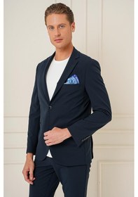 Resim Efor C 680 Slim Fit Lacivert Spor Ceket Lacivert 