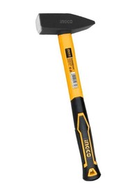 Resim Ingco HMH881000 Fiberglass Saplı Makinist Çekiç 1000g 