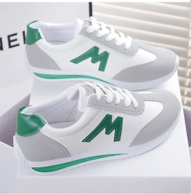 Resim Yuvarlak Kafa Derin Ağız Sneakers İşık Çok Yönlü Nefes Çapraz Dantel Rahat Spor Green 38 Green Yeşil 