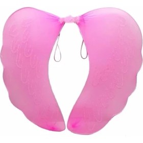 Resim Pembe Tüylü Tül Peri Kanadı 