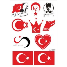 Resim Genel Markalar A4 Sticker 059 Tek Paket Çoklu 
