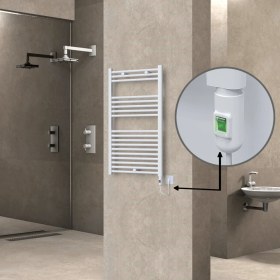 Resim Radiva Haiti Elektrikli Havlupan 300 Watt 600X1000 Düz Beyaz (On/off Düğmeli) 