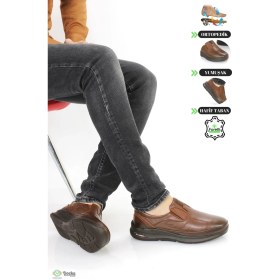 Resim Forelli Erkek Yumuşak Deri Bağcıksız Günlük Ayakkabı F24/CM46109 