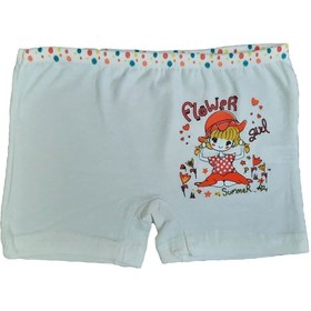 Resim Dondeza Kız Çocuk Renkli Likralı Pamuklu Boxer Külot 6lı 