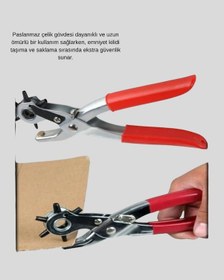 Resim Çok - 805 - Fonksiyonlu Delik Açma Pensesi 2mm 4.5mm Ayarlı - Flzdgnkr - Metal Gövdeli Büyük 