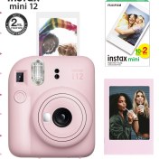 Resim Instax Mini 12 Pembe Fotoğraf Makinesi-Çerçeve ve 20'li Mini Film Seti 
