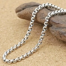 Resim 1 adet Zarif Paslanmaz Çelik Moda Zincir Kolye - Tuzlu Bağlantılar ile - Alerjiye Karşı Koruyucu, Doğum Günleri, Tatiller ve Özel Günler için Mükemmel, Günlük Takı | Minimalist Tasarım | Dayanıklı Zincir, Doğum Günleri 