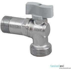 Resim Kısa Çamaşır ve Bulaşık Makine Musluğu-Mini Çamaşır Musluğu Krom 
