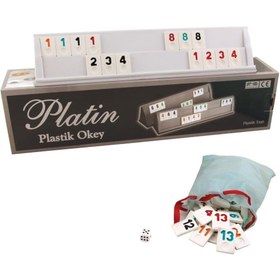 Resim 1010211 Platin Plastik Okey Takımı -Starokey 