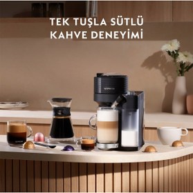 Resim Nespresso Vertuo Latissima Siyah Kahve Makinesi 