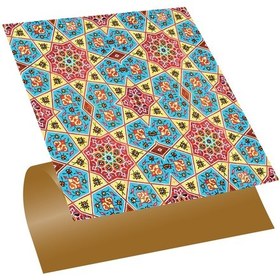 Resim Tink Kendinden Yapışkanlı Renkli Selçuklu Desenli Pvc Karo 30x30 Cm 