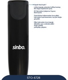 Resim Sinbo Sto-6728 Pratik Süt Ve Kahve Köpürtücü Siyah 