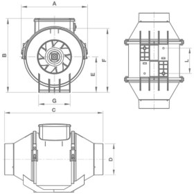 Resim Vortice Laboratuvar Kütüphane Zirai Dolap Havalandırma Fanı Lıneo 150 V0 M3/h 385/550 Ses 41,4/50,5 Max °c : 