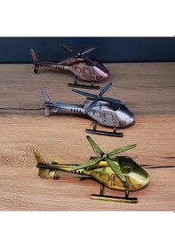 Resim Uslucan Alışveriş Dekoratif Metal Helikopter 