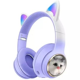 Resim Subzero Kedi Kulaklık Mavi Kablosuz Kulak Üstü Subzero Sw90 