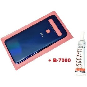 Resim Tkgz Tcl 10l T770h Arka Pil Kapağı Cam+b-7000 Mavi 
