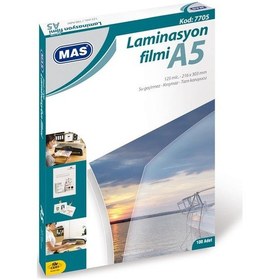 Resim Mas 7705 A5 Laminasyon Kaplama 125Mic 