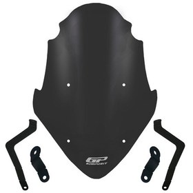 Resim Gp Kompozit Bajaj Pulsar Ns 400 Z 2025 Uyumlu Ön Tur Camı Siyah 46cm 