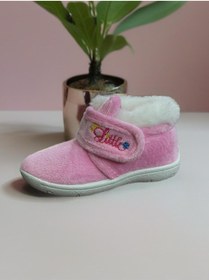 Resim Gezer Pembe içi Kürklü Yumuşacık Kışlık Ev Pandufu 