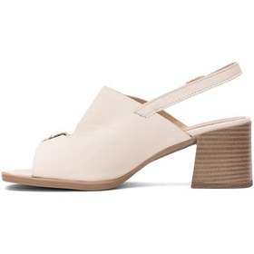 Resim Venüs 2510912y Kadın Hakiki Deri Topuklu Sandalet Bej Bej 