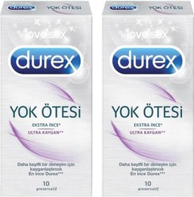 Resim Durex Yok Ötesi Ekstra İnce Ultra Kaygan Prezervatif 10'lu x 2 