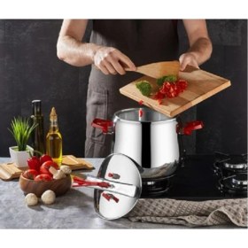 Resim Kahramanlar Klasik Düdüklü Tencere 9lt Kırmızı 