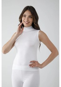 Resim Vivaldi Kadın Beyaz Sıfır Kol Balıkçı Body 350 Çok Renkli 
