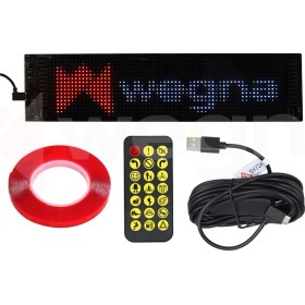 Resim Araç İçi Araba Işığı Led Ekran 20x64 10.2x34.8cm Aksesuar 