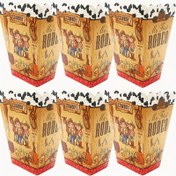 Resim 6 adet, Kraft Mısır Kasesi, Sinema Mısırı Lezzet Kutuları, Kovboy Temalı Doğum Günü Partisi Benim İlk Rodeo Parti Hatıra Atıştırmalık Kutuları, Vahşi Batı Malzemeleri Temalı Bireysel Mısır Kova Kapları Film Gecesi İçin 