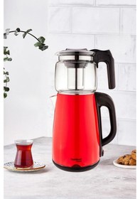 Resim Bambum Teatech Cam Demlikli 2 L Çay Makinası Su Isıtıcı Kettle 