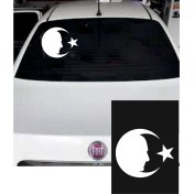 Resim Kurt Reklam Promosyon Atam Silüeti ve Ay Yıldız Sitcker Araç ve Motor 