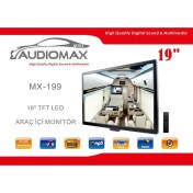 Resim Audiomax 19" 49 Ekran 12V Full HD Karavan - Tekne - Yat LED Monitör TV 