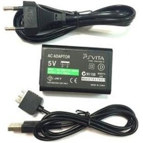 Resim Psp Vita Uyumlu Şarj Cihazı Psp Vita Uyumlu Adaptör 5 Volt Psp Vita Adaptör 