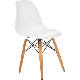 Resim Seduna Eames Sandalye | Natural Ahşap Ayaklı 