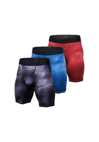 Resim Wezone Erkek Spor Şort 3'lü Set - Vücut Oturan, Nefes Alabilen, Antrenman Ve Koşu İçin 112 Karakter Çok Renkli 