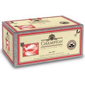 Resim Champion Siyah Süzen Demlik Poşet Çay 2'li 100 x 3.2 G 