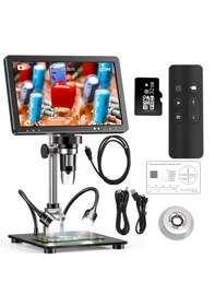 Resim Ece Opto-edu Dijital Mikroskop Tamirci Mikroskobu 10.1" Ips Lcd Hd Ekran Hdmı Ve Usb Bağlantısı 2000x Büyütme 20mp Kamera Şarjlı Tam Set 
