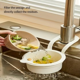 Resim 1'li Paket Lavabo Süzgeç Rafı - Kolay Temizlenebilir Çıkarılabilir Tasarımlı Dayanıklı Lavabo Filtresi, Mutfak ve Banyo Lavabolarına Uygun - Yiyecek Artıklarını Tutuyor, Tıkanmayı Önler - Bulaşık Makinesine Uygun, Pratik Mutfak Aleti, Fonksiyonel Tasarım, Kaliteli Plastik, Apartman Yaşamı İçin 