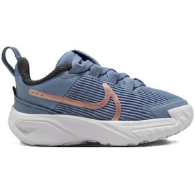 Resim Nike Star Runner 4 Nn Ps Running Elastik Bağcıklı Çocuk Yürüyüş Koşu Ayakkabısı Mavi Mavi 