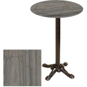 Resim Dockers Bistro Döküm Masa (Çipa Werzalit Yuvarlak Q 70cm) - Magma 