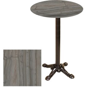 Resim Dockers Bistro Döküm Masa (Çipa Werzalit Yuvarlak Q 70cm) - Magma 
